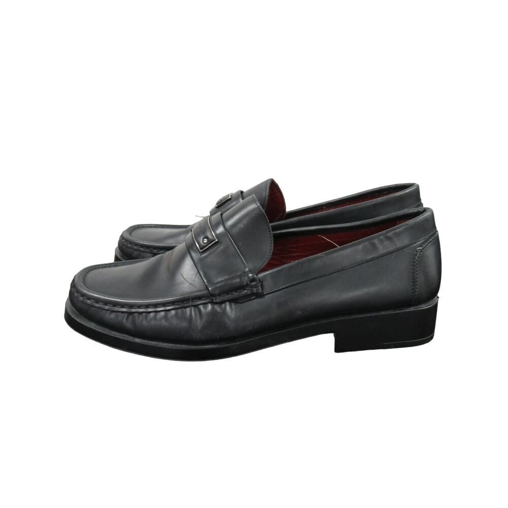 Salvatore Ferragamo Women's US Size 9.5 Black Leather Loafers Shoes